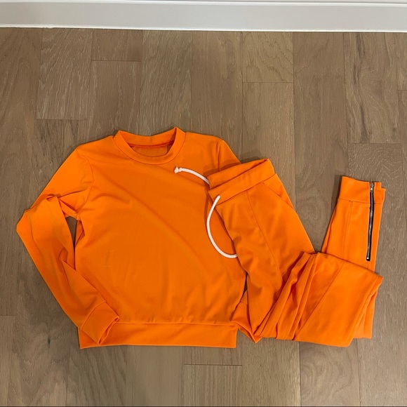 Orange 2 piece jogger set - Picture 2 of 2